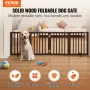 Fritstående hundeport 24x80,3 tommer fritstående kæledyrsport