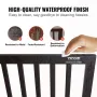 Free Standing Dog Gate, 24" H x 80.3" W Freestanding Pet Gate, 4 Panels Foldable Dog Gate for Wide and Narrow Passageways, Expan