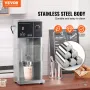 Ice Cream Blender, 400W High-Speed Ice Cream Maker Mixer Stir Machine 4200RPM, Stepless Speed Adjustment, 304 Stainless Steel Ic