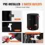 Collapsible Rain Barrel, 66 Gallon/250 L Portable Rain Water Collection Barrel, PVC Rainwater Collection System with Spigots and