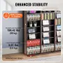 Media Storage Cabinet, Adjustable DVD Cabinet, CD Storage Holds up to 1080 CDs, Protects & Organizes Music, Movie, Video Games o