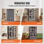 Media Storage Cabinet, Adjustable DVD Cabinet, CD Storage Holds up to 1080 CDs, Protects & Organizes Music, Movie, Video Games o