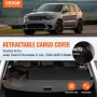 Retractable Cargo Cover, Upgraded Waterproof Trunk Cover Security Shield Shade for Jeep Grand Cherokee 2 Row 2022-2025 5-Seater,
