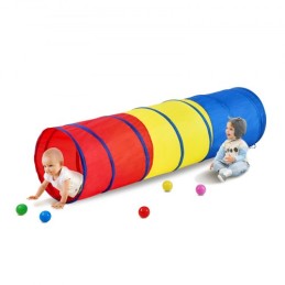Kids Play Tunnel Tent for Toddlers, Colorful Pop Up Crawl Tunnel Toy for Baby or Pet, Collapsible Gift for Boy and Girl Play