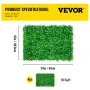 Artificial Boxwood Panel UV 4pcs Boxwood Hedge Wall Panels Artificial Grass Backdrop Wall 24X16" 4 cm Green Grass Wall Fake Hedg