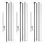 Fjerflagstangkit 3 -pakker Swooper Flag Pol 16,3 ft med