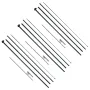 Feather Flag Pole Kit, 3 Packs Swooper Flag Pole 16.3 ft, Sign Flag Poles for Business Advertising Flags Outdoor, with Ground St