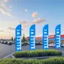 Fjerflagstangkit Swooper Flag Pole Set 16,3 ft med en jordstang