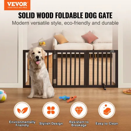 Fritstående hundeport 24x60 tommer fritstående kæledyrsport