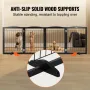 Free Standing Dog Gate, 32" H x 96.5" W Freestanding Pet Gate, 4 Panels Foldable Dog Gate for Wide and Narrow Passageways, Expan