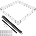 Pool Fence, 4 x 108 FT Pool Fences for Inground Pools, Removable Child Safety Pool Fencing, Easy DIY Installation Swimming Pool