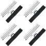 Feather Flag Pole Kit, 4 Packs Swooper Flag Pole 16.3 ft, Sign Flag Poles for Business Advertising Flags Outdoor, with Ground St