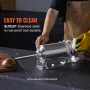 Manual Sausage Stuffer, 2.5 L / 6 LBS Horizontal Sausage Machine with U-type Clamp, Made of Food-Grade Stainless Steel, Includes
