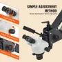 Multi-Directional Microscope with Spring Bracket, 7X-45X Magnification Jewelry Microscope, Micro Jewelry Inlaid Stand with Integ