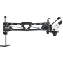 Multi-Directional Microscope with Spring Bracket, 7X-45X Magnification Jewelry Microscope, Micro Jewelry Inlaid Stand with Integ