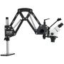 Multi-Directional Microscope with Spring Bracket, 7X-45X Magnification Jewelry Microscope, Micro Jewelry Inlaid Stand with Integ
