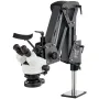 Multi-Directional Microscope with Spring Bracket, 7X-45X Magnification Jewelry Microscope, Micro Jewelry Inlaid Stand with Integ