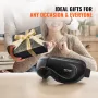Eye Massager with Heat, Heated Eye Massage Mask with 5 Modes and Bluetooth Music, 180° Foldable Eye Care Massager for Migraines,