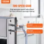 Manual Sausage Stuffer, 10 L / 22 LBS Vertical Sausage Machine, Dual-Speed Meat Stuffer, Made of Food-Grade 304 Stainless Steel,
