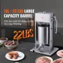 Manuel pølse stuffer 10 l lodret pølse maskine 304 rustfrit stål