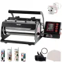 Tumbler Heat Press Machine, 11-30oz Mug Press, Heat Up Fast and Even, Tumbler Press with Sublimation Paper, Tape and Gloves, Tem