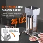 Electric Sausage Stuffer, 12 L / 25 LBS Vertical Meat Stuffer, 200W Motor, Stepless Speed Control and Foot Pedal, Made of Food-g