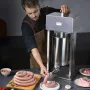 Electric Sausage Stuffer, 12 L / 25 LBS Vertical Meat Stuffer, 200W Motor, Stepless Speed Control and Foot Pedal, Made of Food-g