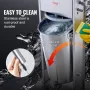 Manual Sausage Stuffer, 15 L / 30 LBS Vertical Sausage Machine, Dual-Speed Meat Stuffer, Made of Food-Grade 304 Stainless Steel,