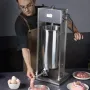 Manual Sausage Stuffer, 15 L / 30 LBS Vertical Sausage Machine, Dual-Speed Meat Stuffer, Made of Food-Grade 304 Stainless Steel,