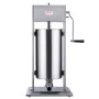 Manual Sausage Stuffer, 15 L / 30 LBS Vertical Sausage Machine, Dual-Speed Meat Stuffer, Made of Food-Grade 304 Stainless Steel,