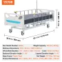 Premium 3 Funktion Fuld elektrisk hospitalsseng ICU Medical Bed