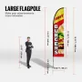 Burger Restaurant Advertising Feather Flag Kit Swooper Flag