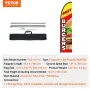 Burger Restaurant Advertising Feather Flag Kit Swooper Flag