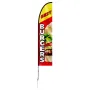Burger Restaurant Advertising Feather Flag Kit Swooper Flag