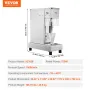 Ice Cream Blender 750W Ice Cream Mixer Stir Machine 304