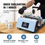 Tumbler Heat Press Machine 311.8-850.5 g Mug Press Sublimation Tumblers Blue