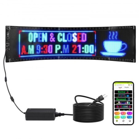 83.5x20cm programmerbart LED -skilt Rulning Display Board P5 Fuld farve