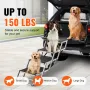 Dog Stair for Cars 4-step Folding Dog Steps Aluminum Loads up to 150 lbs