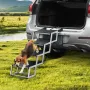 Dogtrappe til biler 4-trins foldning Dog Trin Aluminium Læss op