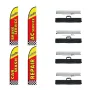 Auto Repair Advertising Feather Flag Kit Swooper Flag og poler