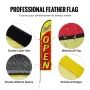 Open Flags with Pole Kit, Advertising Flags for Business Outside, Advertising Feather Flag Kit, Includes 2 Banner Flags, 2 Poles