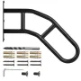 Handrails for Outdoor Steps, 29" Length Wall Mount Safety Railings for 1-3 Steps, U-Shaped Handrail with Matte Black Finished, S