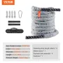 Battle Rope, 1.5 Inch Diameter 30Ft Length Polyester Exercise Rope, Battle Exercise Equipment with Protect Sleeve & Anchor, Heav
