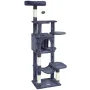 Cat Tree for Indoor Cats, 60.6" Cat Tower with Cat Condo, Sisal Scratching Post, Hammock, Top Perch, Jumping Platforms, Large Ca