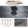 Single Post Handrail for Outdoor 1-3 Step 102.9 cm Stair Handrail Floor Mount