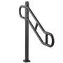 Single Post Handrail for Outdoor 1-3 Step 102.9 cm Stair Handrail Floor Mount