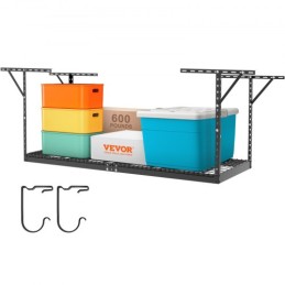 Overhead Garage Storage Rack, 36x96 inch Garage Ceiling Storage Racks, Heavy Duty Adjustable Cold Rolled Steel Racks for Garage