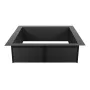 Fire Pit Ring, 36x36 in Outer/30x30 in Inner Diameter, 10inch Height Square Fire Pit Insert, Heavy Duty Carbon Steel Liner DIY C