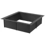 Fire Pit Ring, 36x36 in Outer/30x30 in Inner Diameter, 10inch Height Square Fire Pit Insert, Heavy Duty Carbon Steel Liner DIY C
