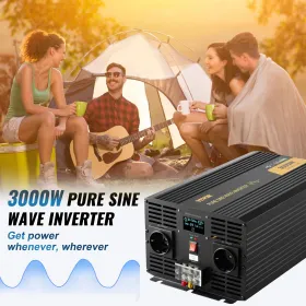 Ren sinusbølgeinverter Power Inverter 3000W DC24V til AC230V
